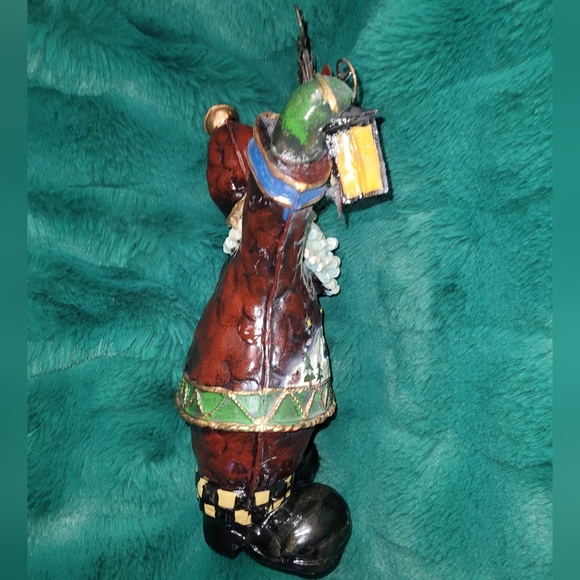 🎅 Vintage Rustic Farmhouse Santa Claus Painted Resin Tabletop Decor 13" x 6.5" - Picture 5 of 7
